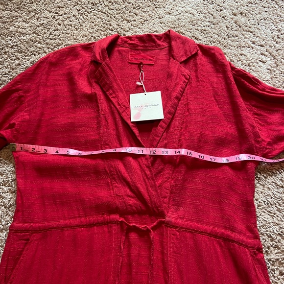 Mara Hoffman Swim, Red, Cotton, Maxi-Dress - Picture 11 of 12
